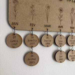 Calendrier d’anniversaires – Image 3